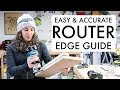 Easy and accurate router edge guide  woodworking jig  great for dados and grooves