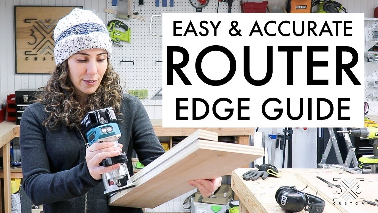 Easy and Accurate Router Edge Guide // Woodworking Jig // Great for Dados and Grooves