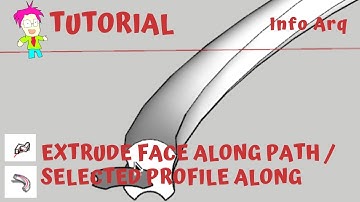 Extrude Face Along Path / Extrude Selected Profile Along - 1001bit plugin SketchUp