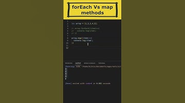 forEach() vs map() methods in javascript #javascript  #reactjs