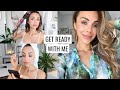 GET READY WITH ME | Hair, Makeup & Outfit | Annie Jaffrey