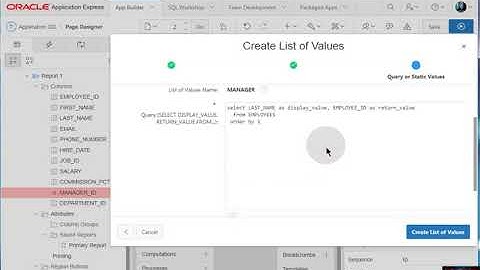 Standard Report & Forms On APEX 5.1.3