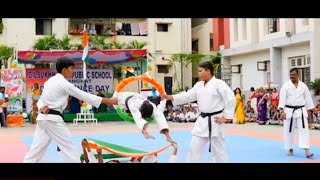 Karate Event on Independence day celebrations 2022 in Dilsukhnagar Public School Karmanghat