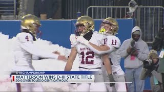 Bishop Watterson wins Division III state title for second year in a row