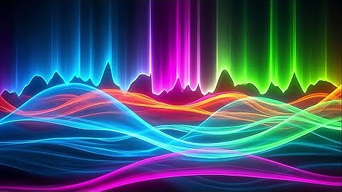 Abstract Background Video. Neon VJ Loop. Equalizer Waves 4K Background. Copyright Free Wallpaper.