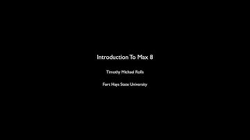 Max Tutorial Part 1