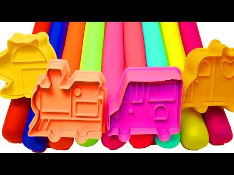 Учим цвета Лепим из Пластилина Плей до Play Doh Машинки Развивающее видео Для детей Сборник Плей до - Давай поиграем в игрушки