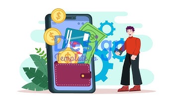 Online Payment Character Animation Scene  After Effects Templates