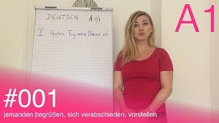 Njemački Za Početnike Deutsch A1 - - Jemanden Begrüßen Sich Verabschieden Vorstellen