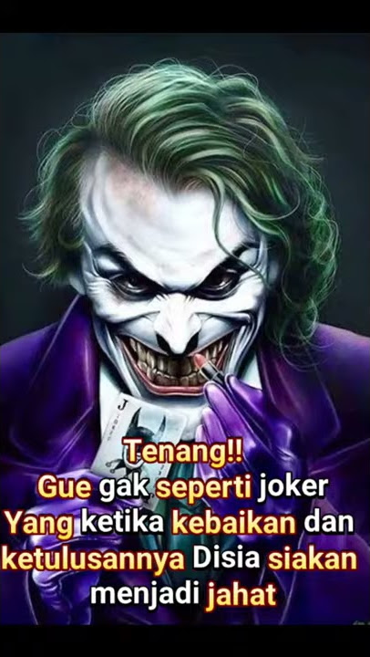 Status WA Joker, ngena banget