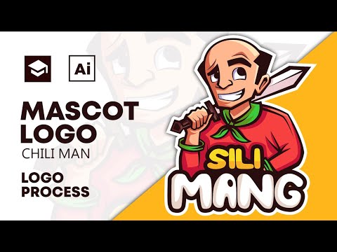 The Mascot Logo Design Process from start to finish #1 | SpeedArt