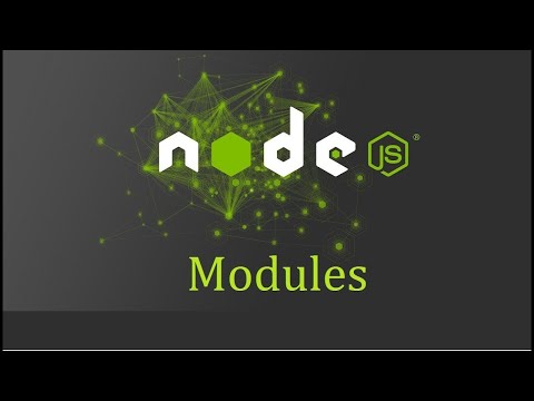 Node js Tutorial for Beginners - 5 - Modules (English)