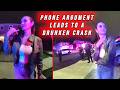 Drunk Woman Crashes at OVER DOUBLE the Limit While Arguing With her Husband on the Phone