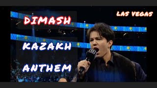 Dimash sings the Kazakh anthem in Las Vegas | #Golovkin vs. #Canelo