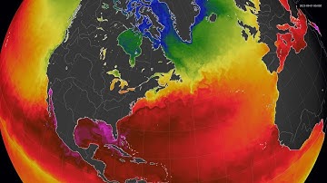 Sea Surface Temperatures 2022 - time lapse animation