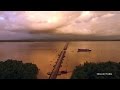 Real Guyana Drone  - The Demerara Harbour Bridge Retracts
