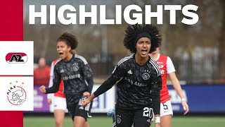 Young goalscorers 🌟 | Highlights AZ Vrouwen - Ajax Vrouwen | Azerion Vrouwen Eredivisie