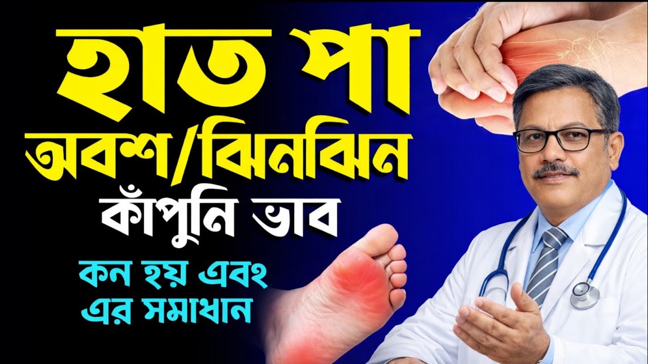 হাত-পা ব্যথা, অসাড়তা ও ঝিনঝিন কেন হয়? ঘরোয়া উপায়ে আরাম পাওয়ার সহজ সমাধান | 50+