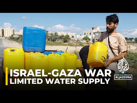 White House says Israel has announced it has turned water supply back on in southern Gaza