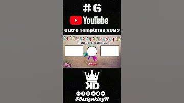 YouTube Outro Templates 6 For YouTube Channels 2023 No Text+ No Copyright + Free Download