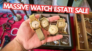 Finding a TON of Vintage Watches at Estate Sales For $200! 👀