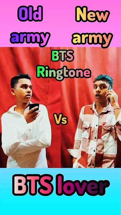 Old BTS Army Hard Ringtone Vs New Army Normal Ringtone #bts#btsarmy#btsshort#rm#jimin#kpop#viral