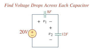 Find Voltage Drops Across Each Capacitor || Capacitor Are In Series