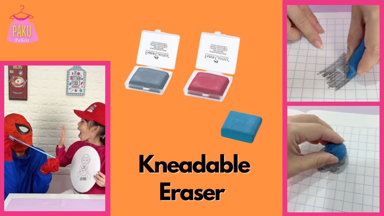 Fun Review on Kneadable Eraser Faber Castell Stretchy and shaped for