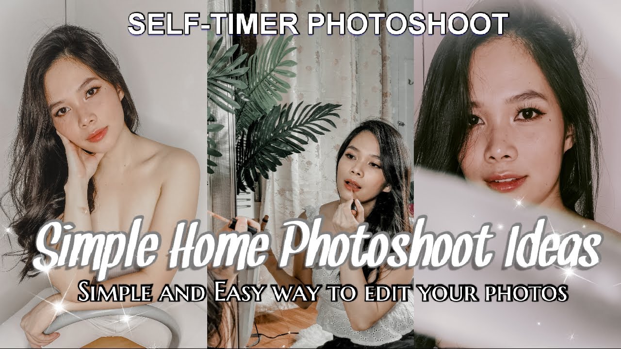 HOME PHOTOSHOOT IDEAS SELFTIMER PHOTOSHOOT USING PHONE ( EASY WAY TO