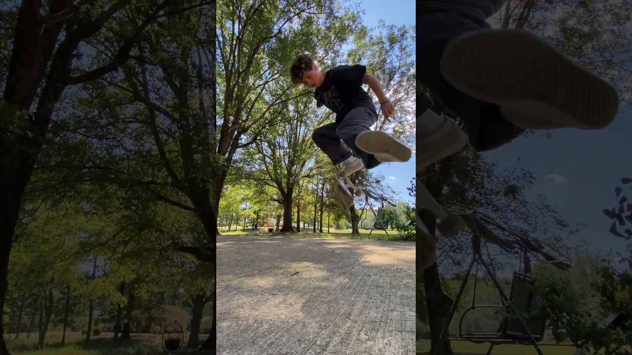 just a perfect kickflip with wide lens