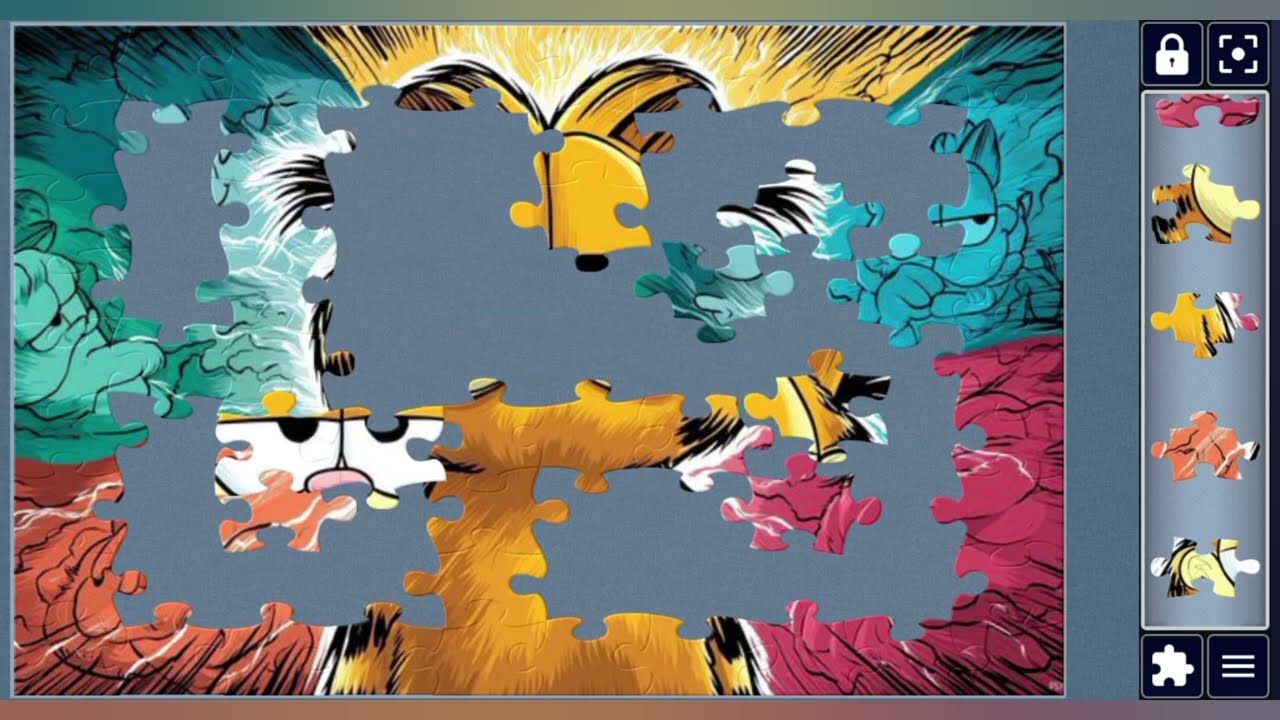 Garfield's Mood Swings 🌈😺🎉🧩 jigsaw puzzle 🧩//