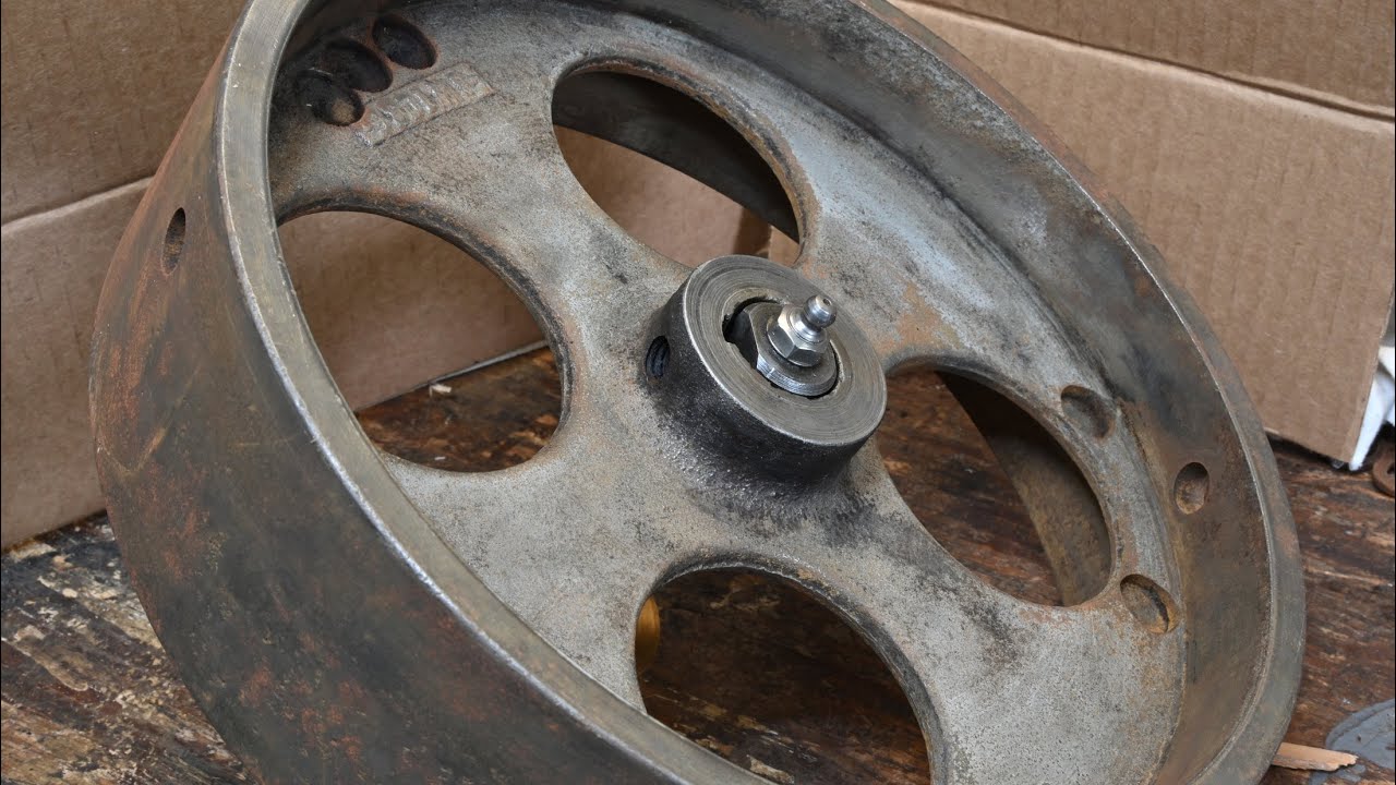 Yates American B244 - Ep45 - Fixing the Flat Belt Pulley