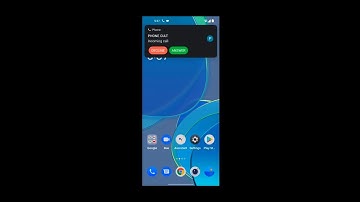 OnePlus 9 Android 12 Incoming Call Screen Video