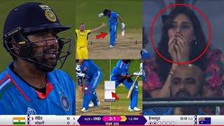 Watch Emotional Ritika Sajdeh Crying On Rohit Sharma Wicket Got Out On Zero Vs Australia In Wc2023
