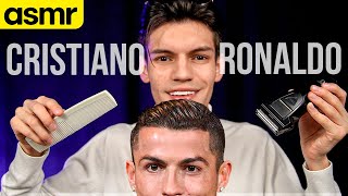 asmr corte de pelo a CRISTIANO RONALDO - ASMR Español