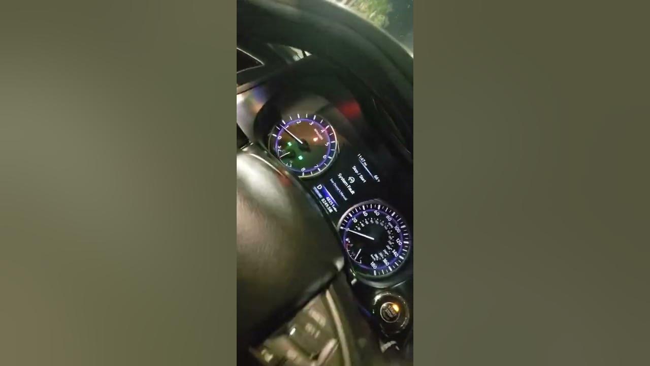 2017 Infiniti Q50 2.0t pure start stop system fault - YouTube