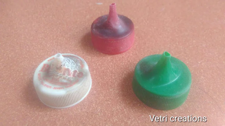 How to make plastic bottle cap nozzle for the purpose of Rangoli design and cake design decoration?