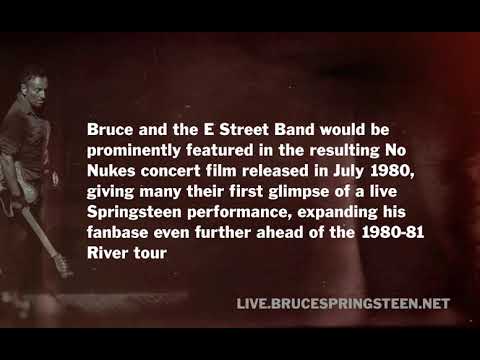 Bruce Springsteen &quot;The River&quot; No Nukes Concert Sept 21-22 1979