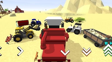 How to better use your tractors - Blocky Farming And Racing Simulator | Play Game Android And IOS