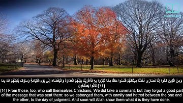 سورة المائدة - ياسر الدوسري - مترجم | Surah Al Maaida - Yasser Aldosari - English subtitles