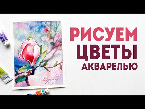 Рисуем цветы акварелью. Мастер-класс: как нарисовать магнолию.