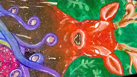 Skateboard Acrylic Painting Timelapse