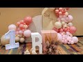 Boho theme balloon garland || DIY ||How to