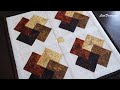 Sewing Half Square - Card Trick. Easy and fast sewing. #lizadecor