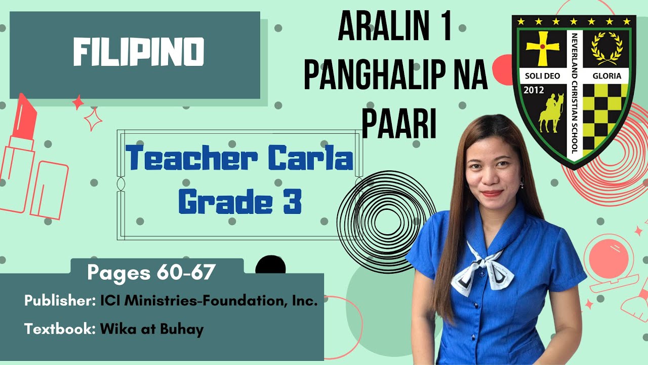 šµš FILIPINO / Panghalip Na Paari | Grade 3 | NSC Porac Pampanga ...