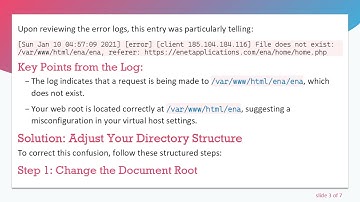 Resolving the 404 Not Found Error on Your Apache Server