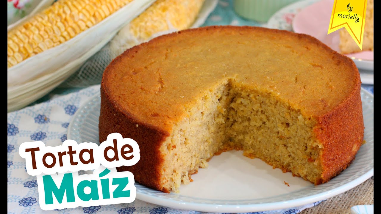 BIZCOCHO DE MAÍZ | TORTA DE JOJOTO | Choclo | Elote 🌽 by Marielly