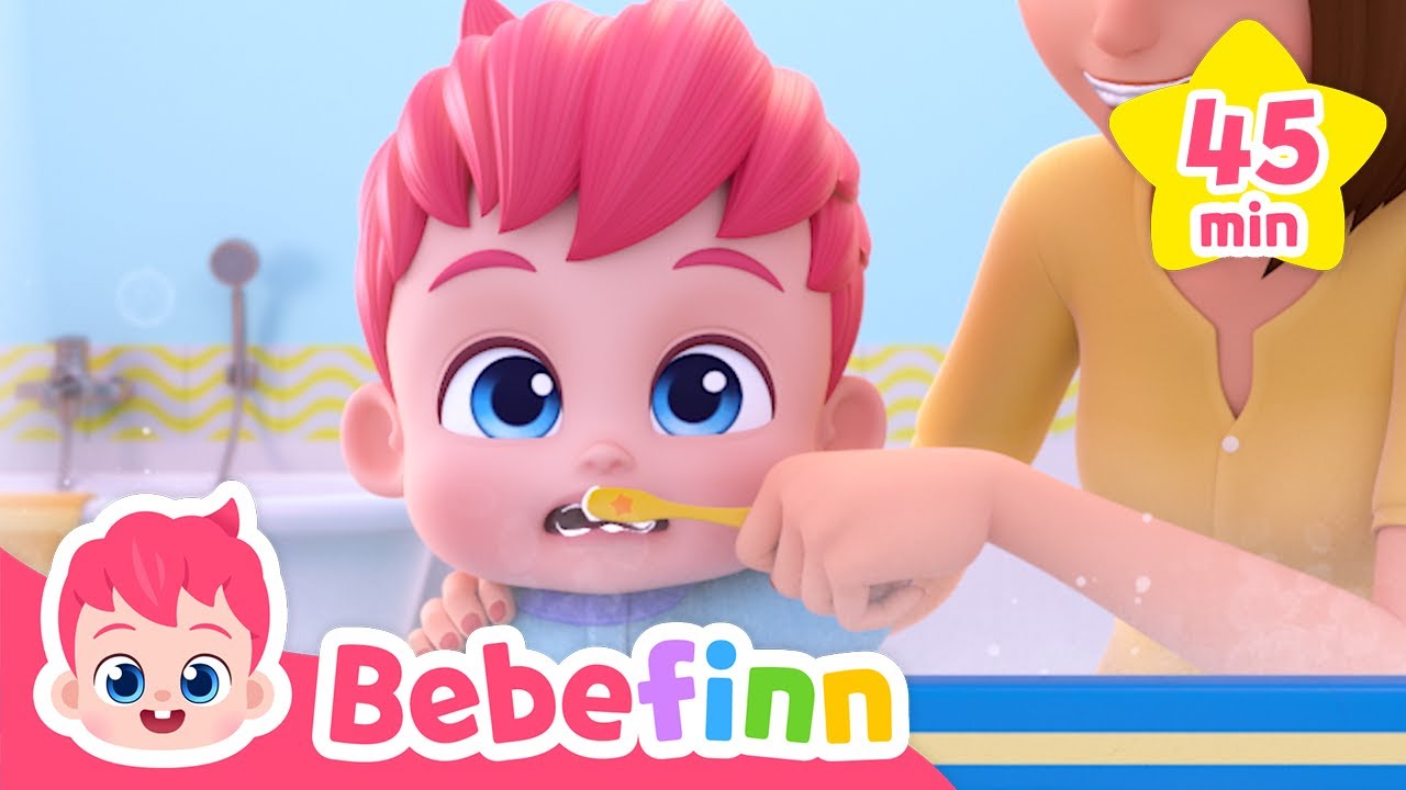 Morning routine songs for kids | Brush teeth and Wash your face | Bebefinn! Nursery Rhymes