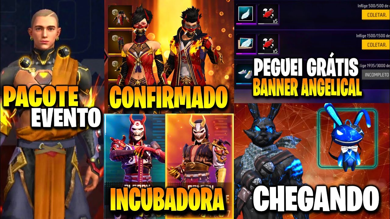 Gerador de CODIGUIN FF: Calça Angelical, Passe, Incubadora e novos