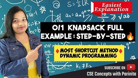 0/1 Knapsack Problem using Dynamic Programming in DAA in Hindi | Tabular Method |Shortcut table #daa